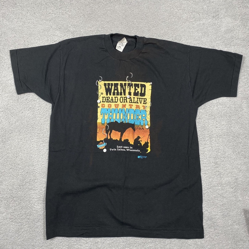 Vintage 1997 Country Thunder Shirt Tim McGraw Alabama Wanted Graphic Tee XXL